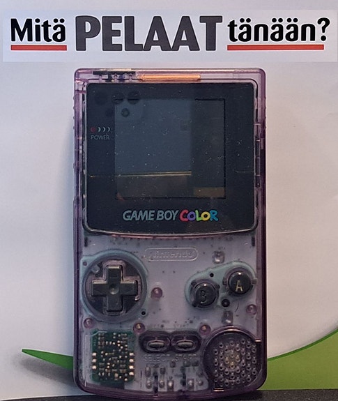 Gameboy Color Atomic Purple konsoli GBC (Käytetty)