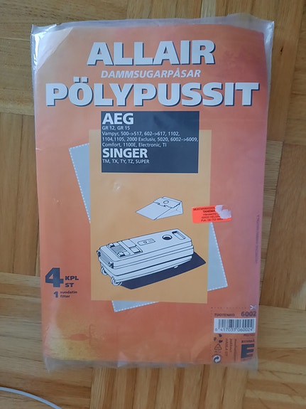 AEG pölypussit pölynimuriin