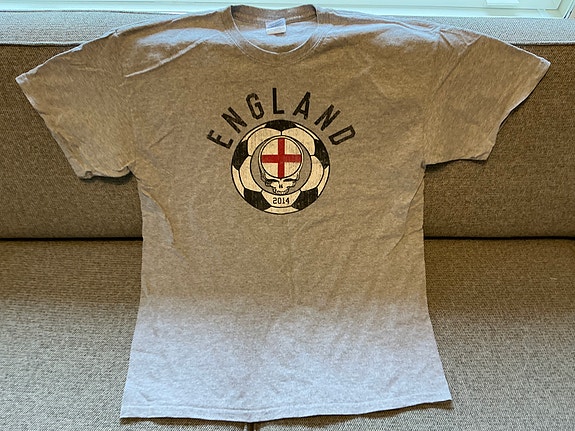 England Jalkapallo Football Soccer Grateful Dead T-paita T-shirt
