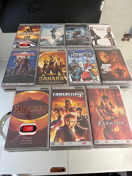 Uusia muoveissa PSP UMD-elokuvapaketti (mm.Fantastic 4, Elektra, Robots, Sahara)