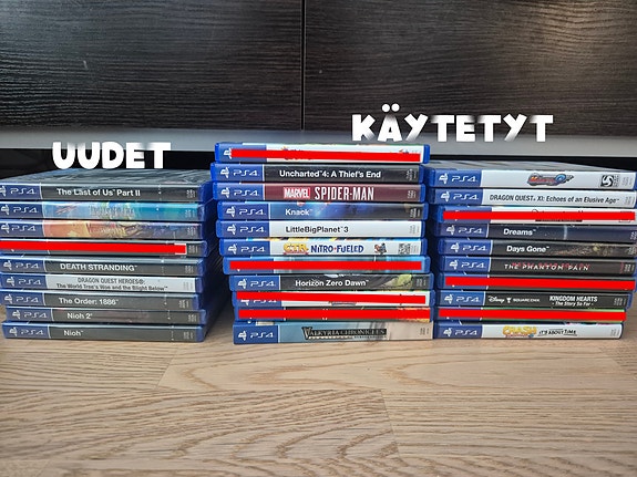 PS4 /PS5 Pelejä - Käytettyjä ja Avaamattomia. (Playstation)