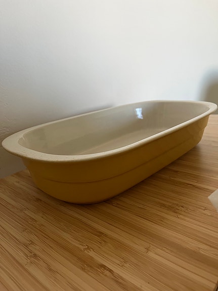 Kermansavi uunivuoka keltainen