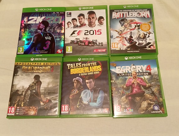 6kpl Xbox one pelejä