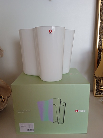 Iittala Aalto maljakko valkoinen