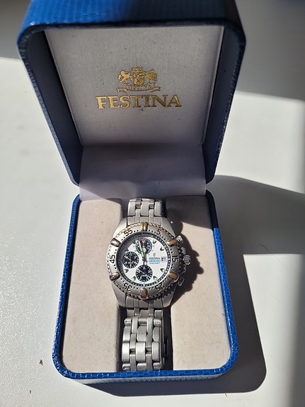 Festina Chrono Bike 8890 Titaani (uusi paristo + laatikko)