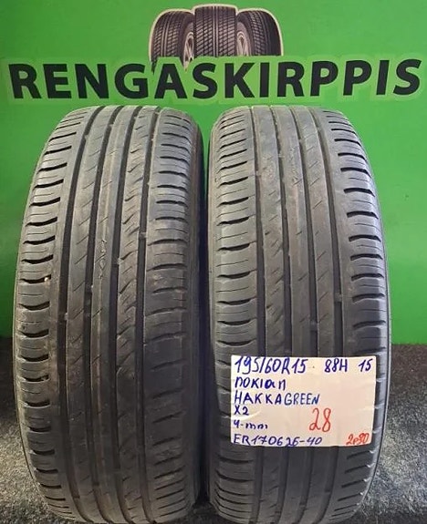 195/60R15 Nokian Hakka Green 88H kesä