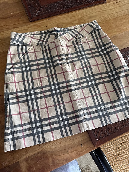 Burberry hame koko 38 ruudullinen puuvilla