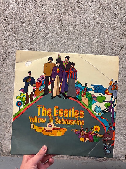 The Beatles Yellow Submarine & Wings Wild Life LP + Fleetwood Mac Rumours LP