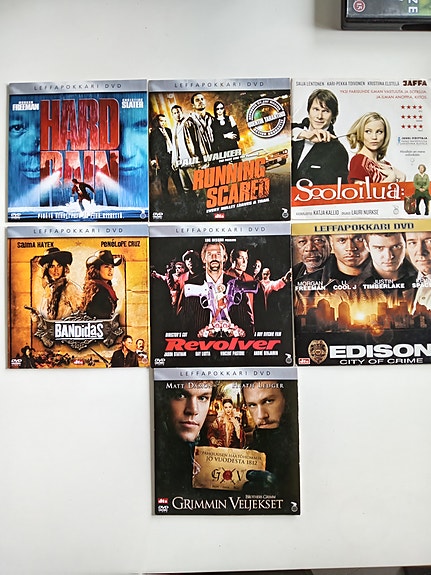 DVD elokuvapaketti 7 kpl