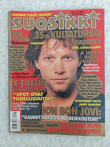 Suosikki 9/1996 Backstreet Boys, Bon Jovi jne