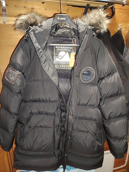 Superdry Everest Longline Baffled Parkatakki koko L
