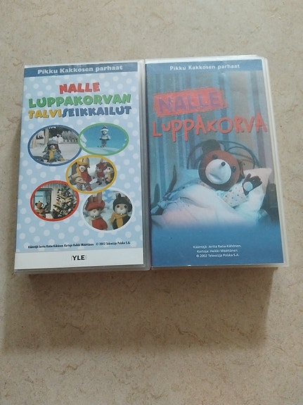 Nalle Luppakorva VHS-kasetit 2 kpl Pikku Kakkosen parhaat