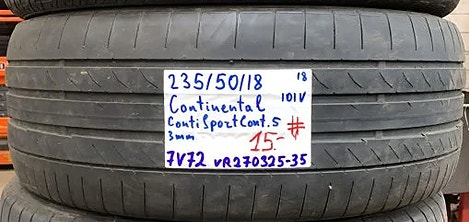 1kpl 235/50R18 Continental ContiSportContact 5 101V kesä 3mm