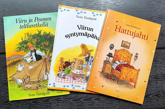 3 Sven Nordqvist -kirjaa