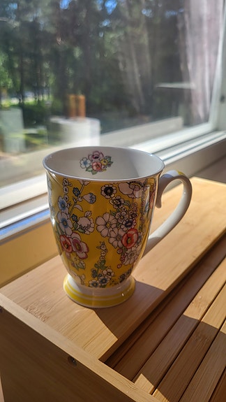 MUKI FLOWERPOWER KELTAINEN