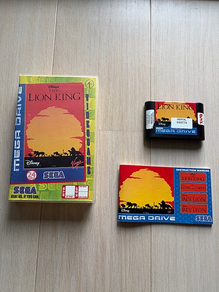 Disney The Lion King Sega Mega Drive peli