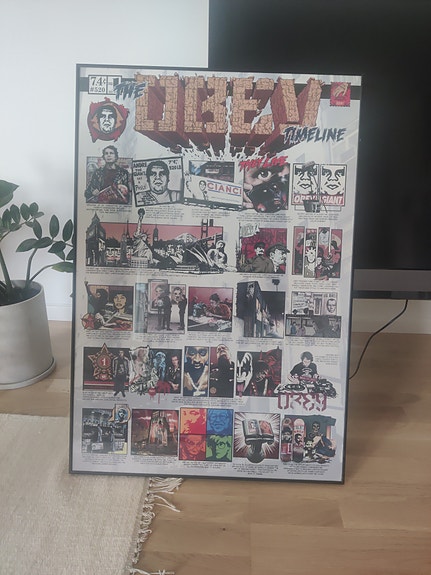 Obey / The Obey Timeline -juliste kehystetty