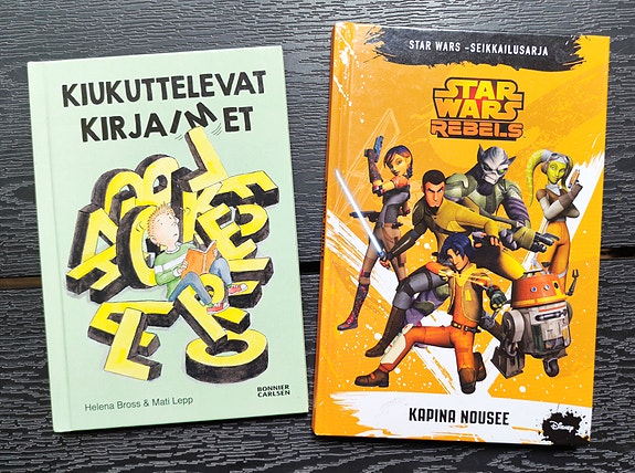Kiukuttelevat kirjaimet ja Star Wars Rebels -kirjat
