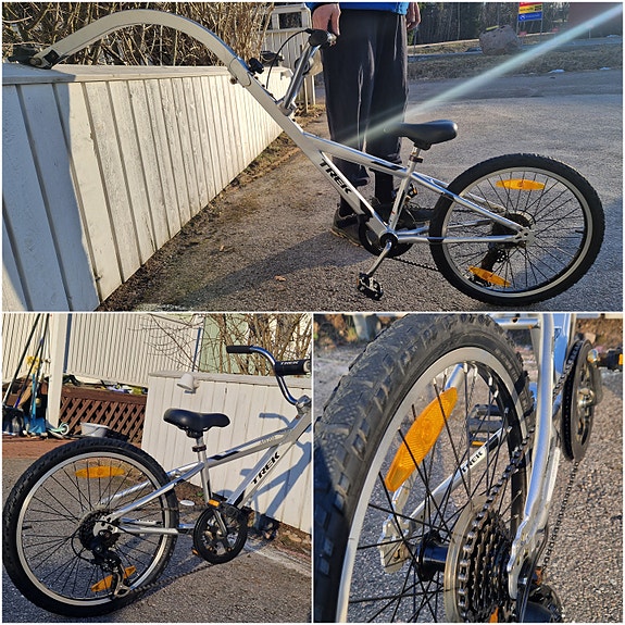 Trek peräpyörä 20" hopea