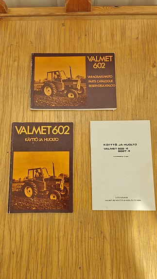 Valmet 602 ohjekirja ja varaosakuvasto