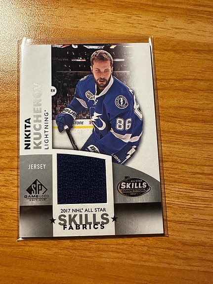 Upper Deck Nikita Kucherov All Star Skills Fabrics Tampa Bay Lightning