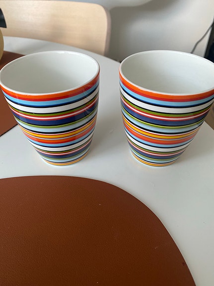 Iittala Origo raidalliset mukit 2 kpl