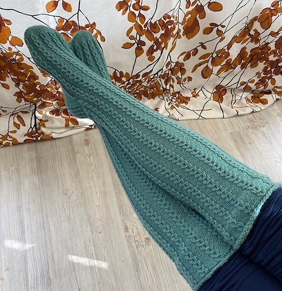Vegaaniset villasukat (väri turkoosi, koko 38-39)