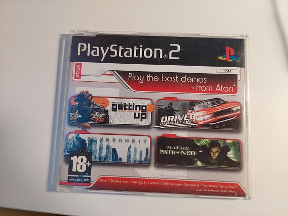 PS2 peli, Play the best demos of Atari.