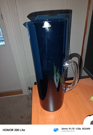 Iittala sininen lasikannu