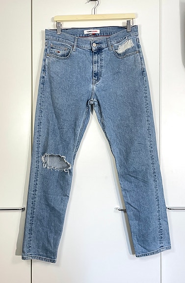 Tommy Jeans Dad Jeans regular tapered, kulutusefektejä, 29/32