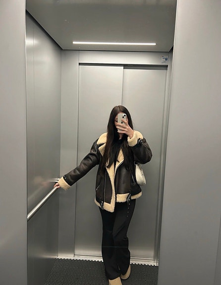 Zara talvitakki S ruskea