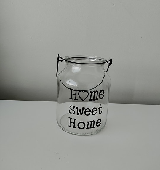 "Home sweet home" -kynttilälyhty