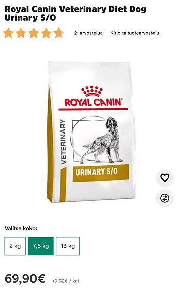 Royal Canin Veterinary Diet Dog Urinary S/O