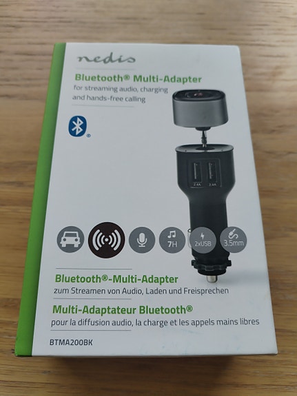 Nedis Bluetooth multi-adapteri autoon