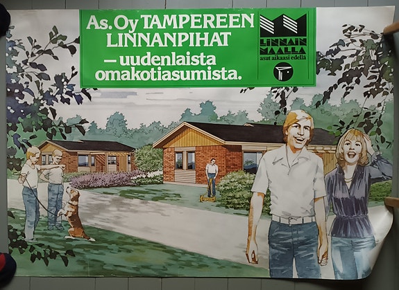 As. Oy Tampereen linnanpihat, Linnainmaa - juliste mainosjuliste