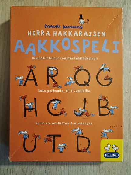 Mauri Kunnas Herra Hakkarainen AAKKOSPELI