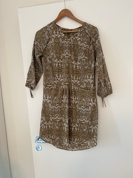 New Look kesämekko S ruskea kuviollinen