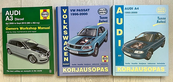 Audi A3 diesel ja Audi A4 sekä VW Passat korjausopas