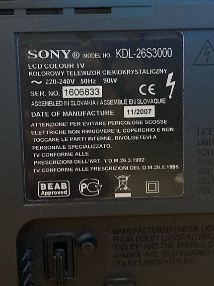 Sony Bravia taulutelevisio 26” Chromecast MYYTY