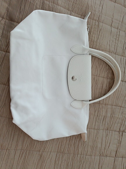 Longchamp Le Pliage tote valkoinen
