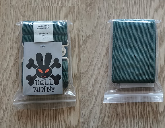 Uusi Hell Bunny retro vyö vihreä koko M
