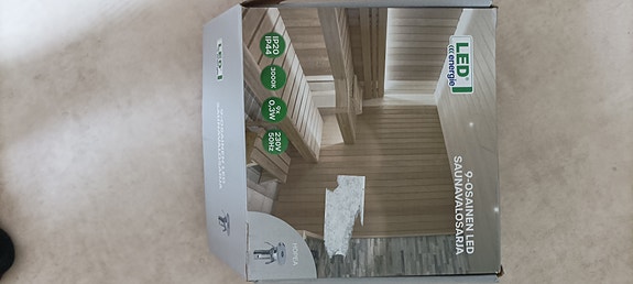 LED-saunavalosarja Satu 230V IP44
