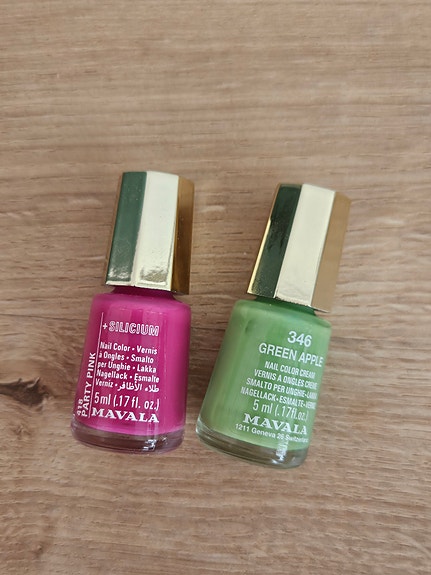 Mavala Green Apple ja Fuksia kynsilakat