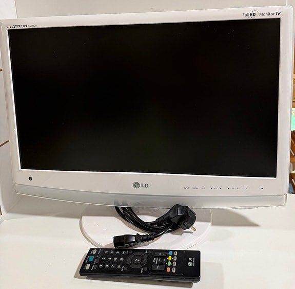 LG M2262D 22" valkoinen näyttö / TV
