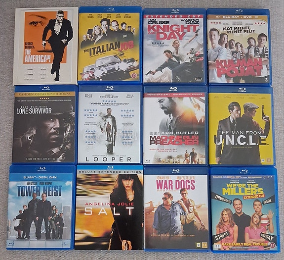 11 kpl Blu-ray-elokuvia
