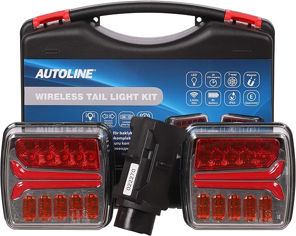 Langaton takavalopari Led 12/24 V, Autoline