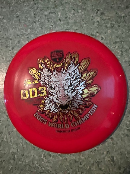 Discmania DD3 2025 World Champion -frisbeegolfkiekko punainen