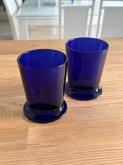 Iittala Stefan Lindfors siniset juomalasit 2kpl