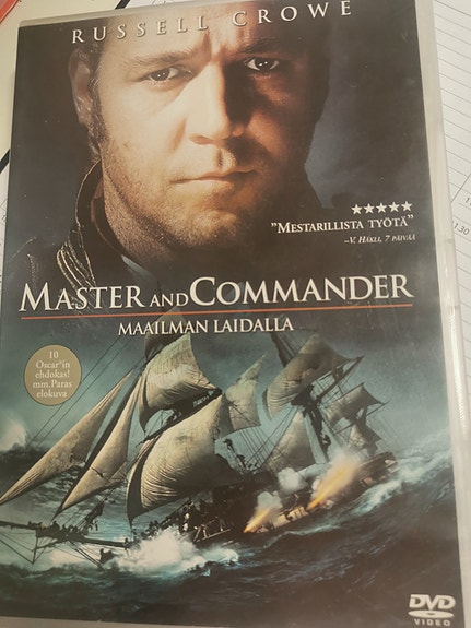 Master and Commander Maailman laidalla DVD-elokuva