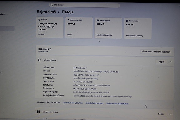 HP Notebook 17"